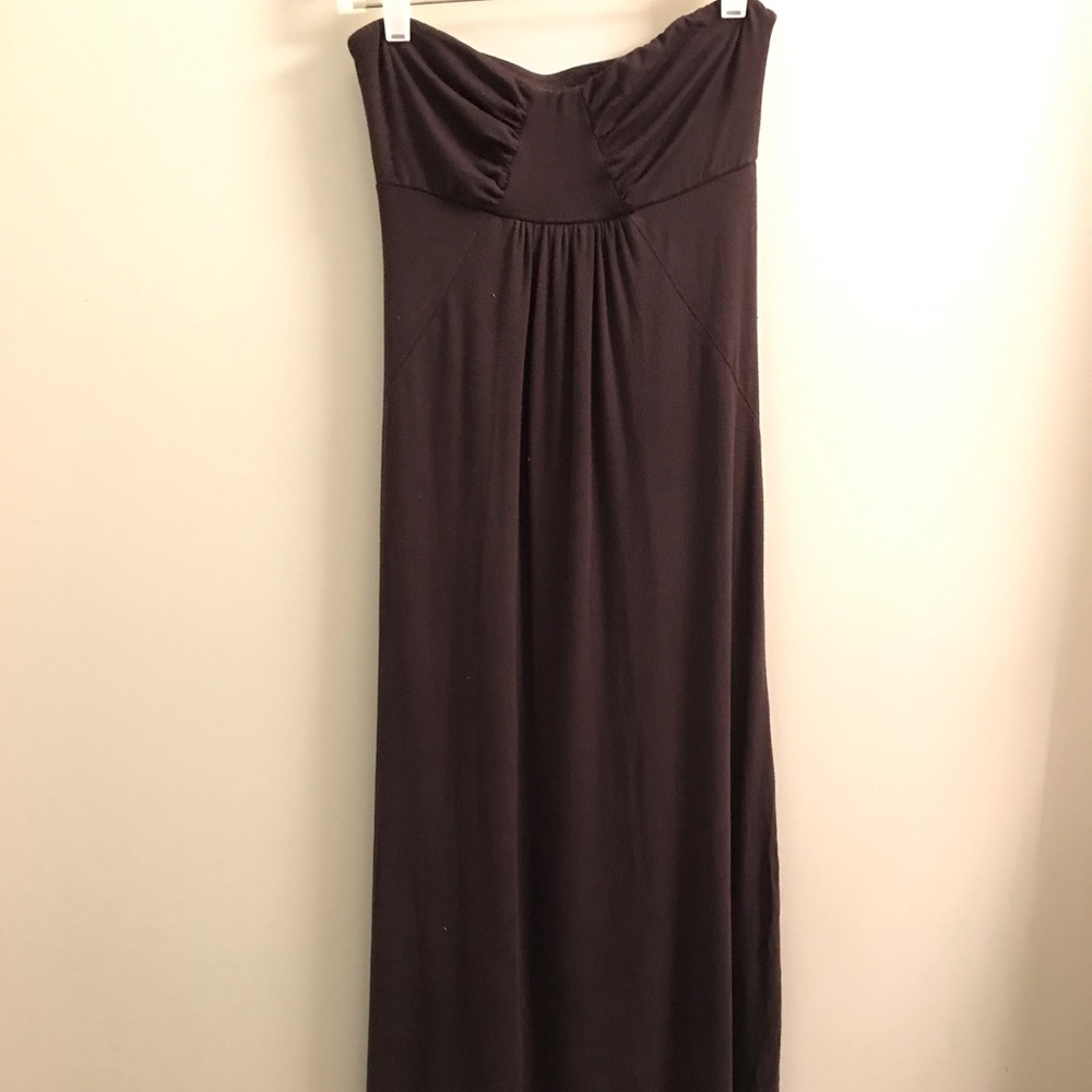Fighting eel long brown dress